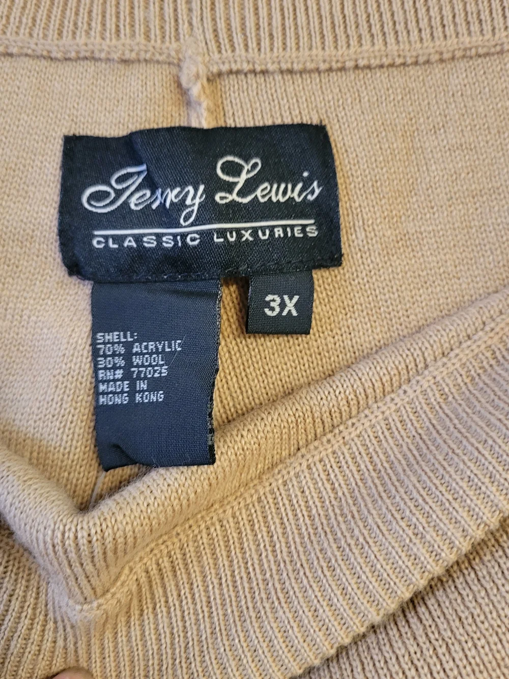 Terry Lewis 3X Camel Knit A-Line Midi Skirt Classic Luxuries Vintage - Picture 3 of 4